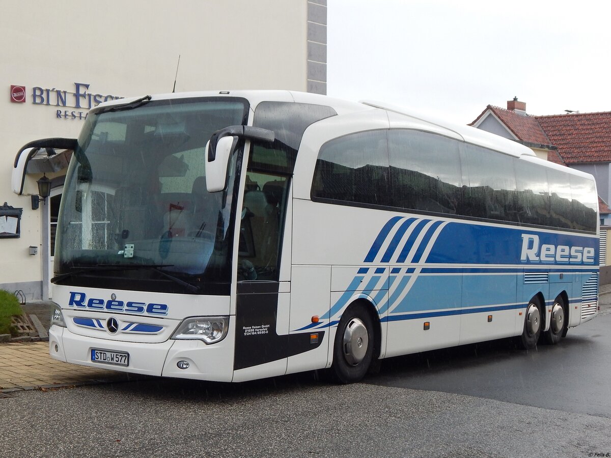 Mercedes Travego von Reese Reisen aus Deutschland in Sassnitz.