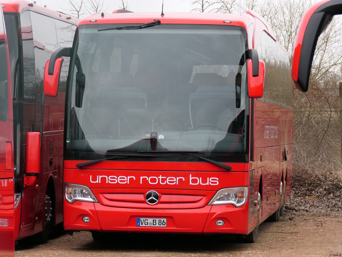 Mercedes Travego von URB aus Deutschland in Ueckermünde. 