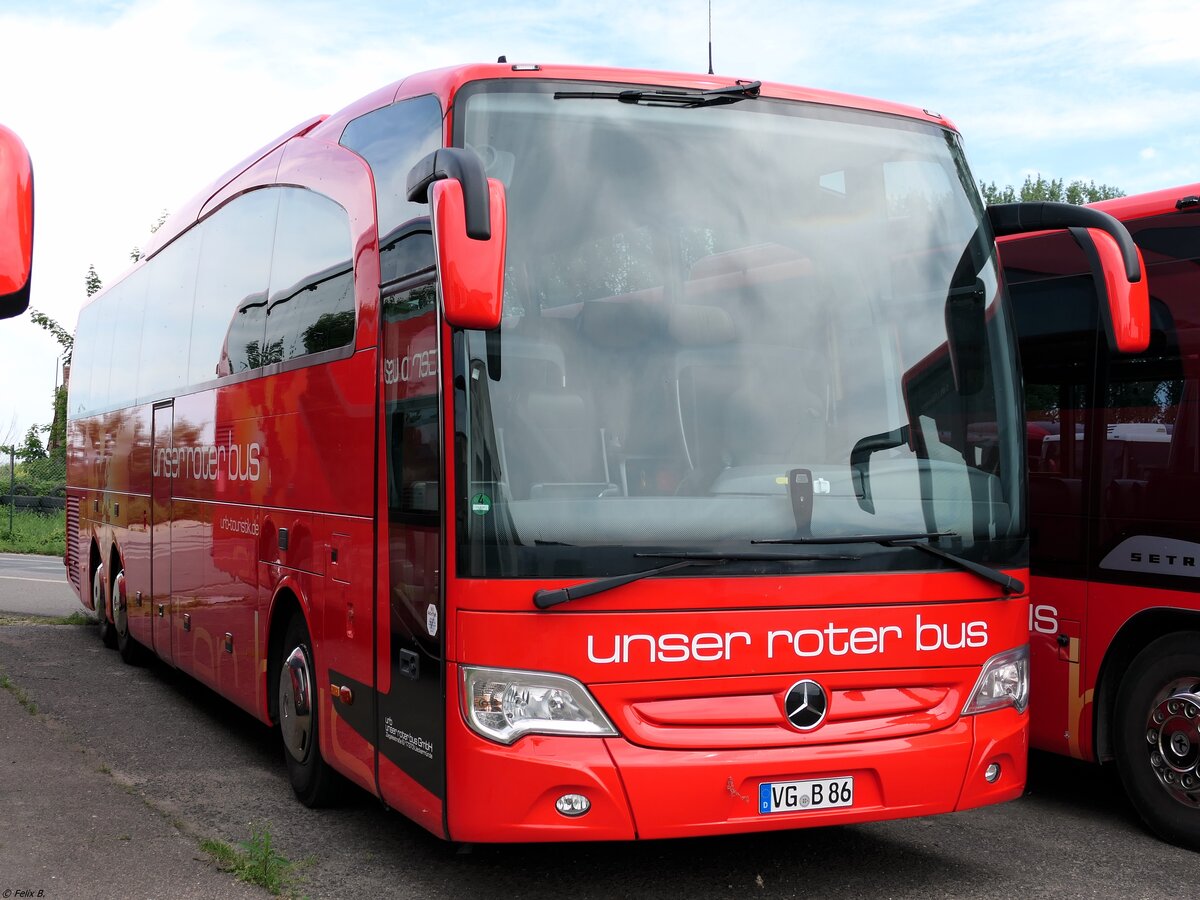 Mercedes Travego von URB aus Deutschland in Ueckermünde.