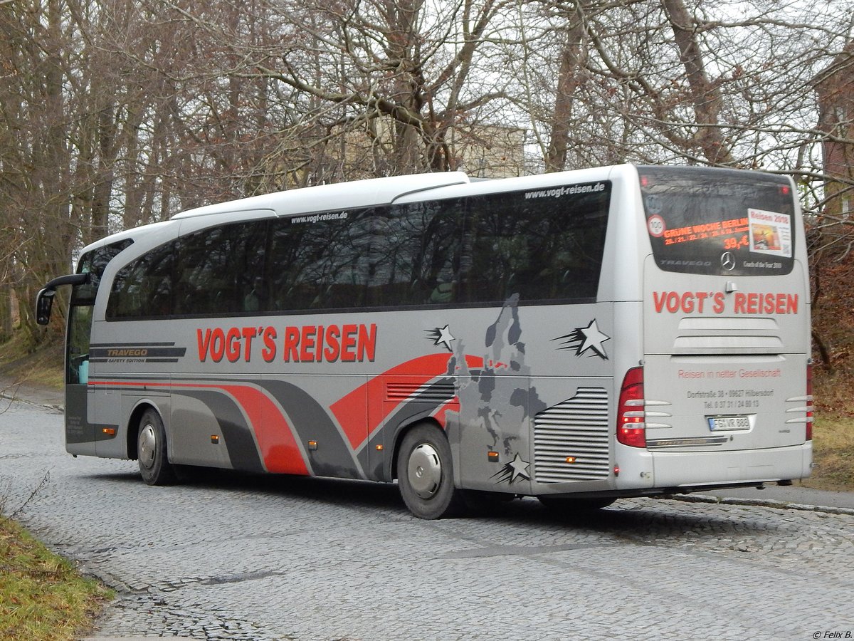 Mercedes Travego von Vogt's Reisen aus Deutschland in Sassnitz.