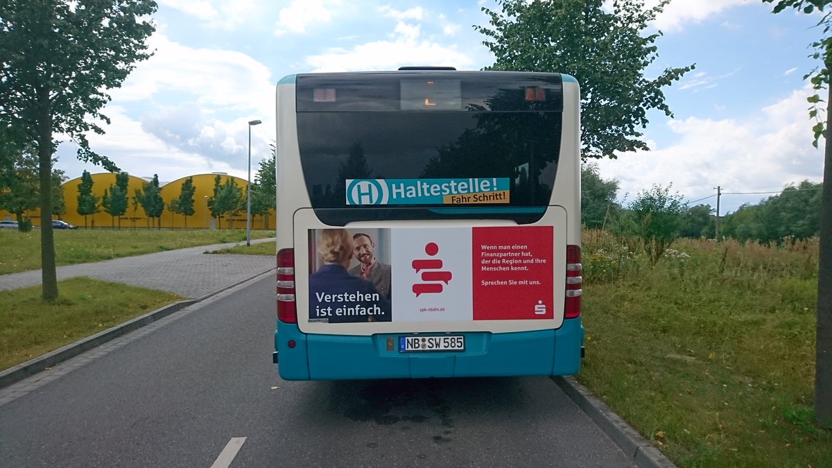 .....NB SW 585 am neuen endhaltepunkt der Linie 2 bevor er wieder auf tour geht 