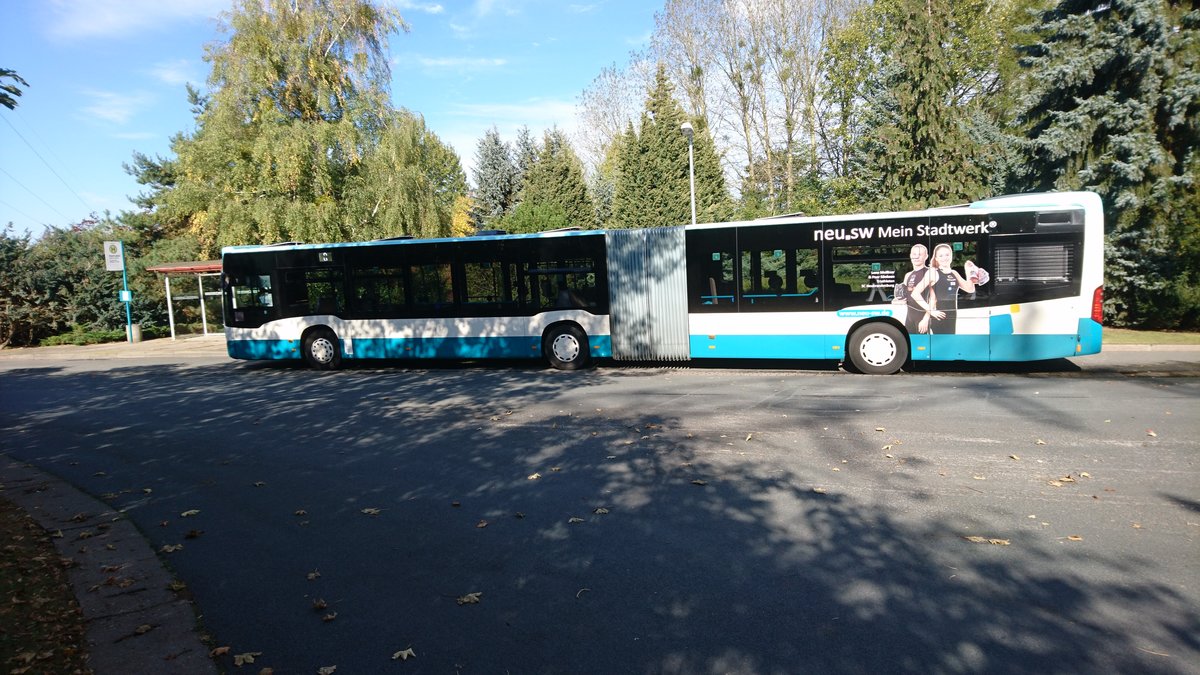 .....NB SW 595 Citaro hier am Endhaltepunkt der Linie 8 