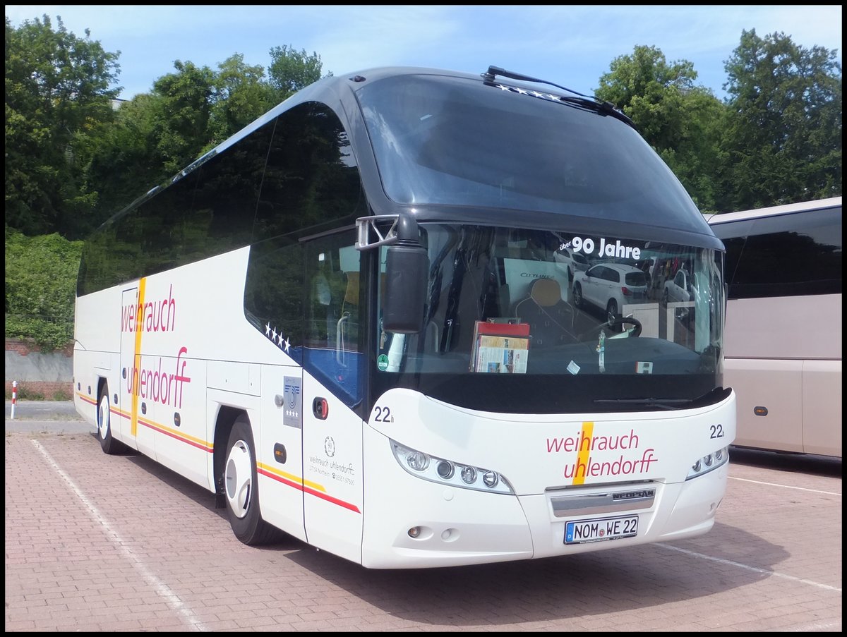 Neoplan Citylner von Weihrauch-Uhlendorff aus Deutschland im Stadthafen Sassnitz.