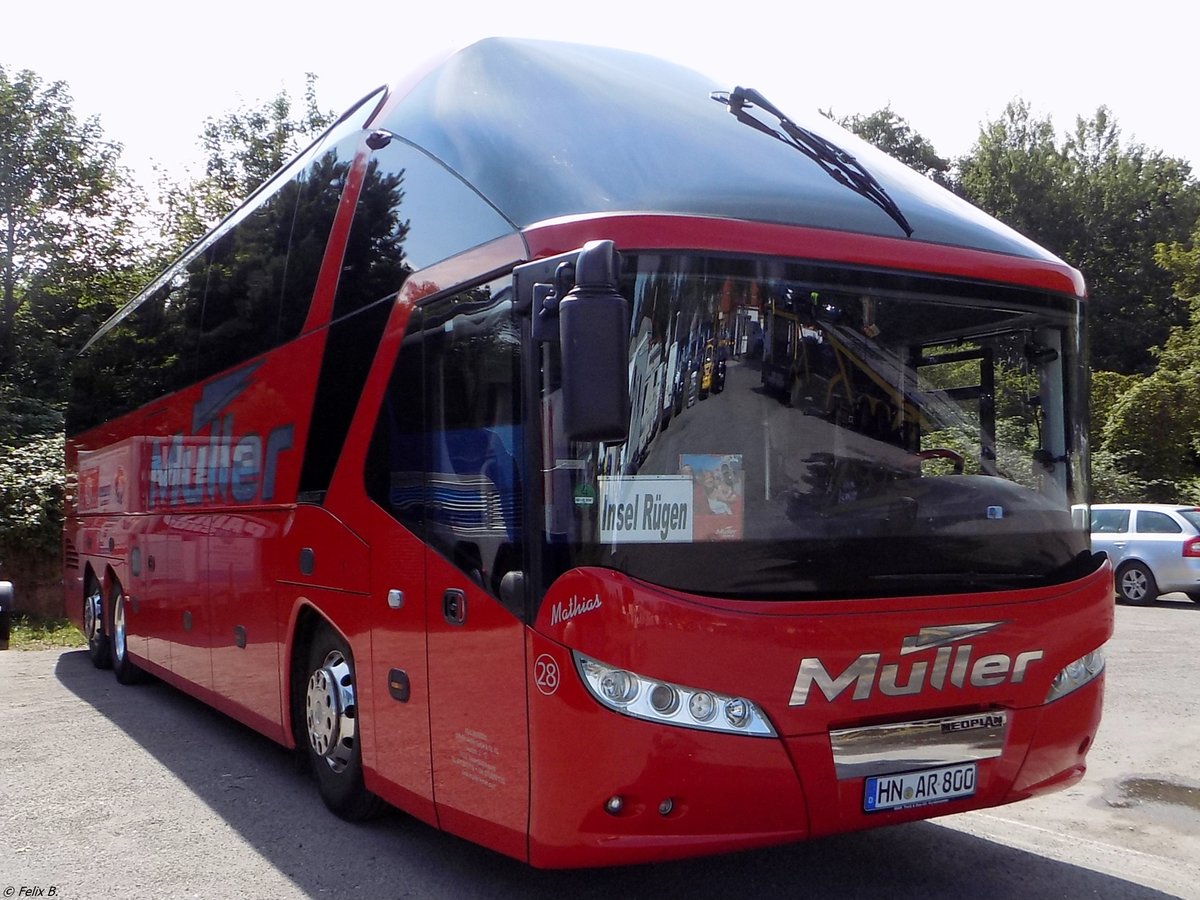 Neoplan Starliner von Mller aus Deutschland in Binz.