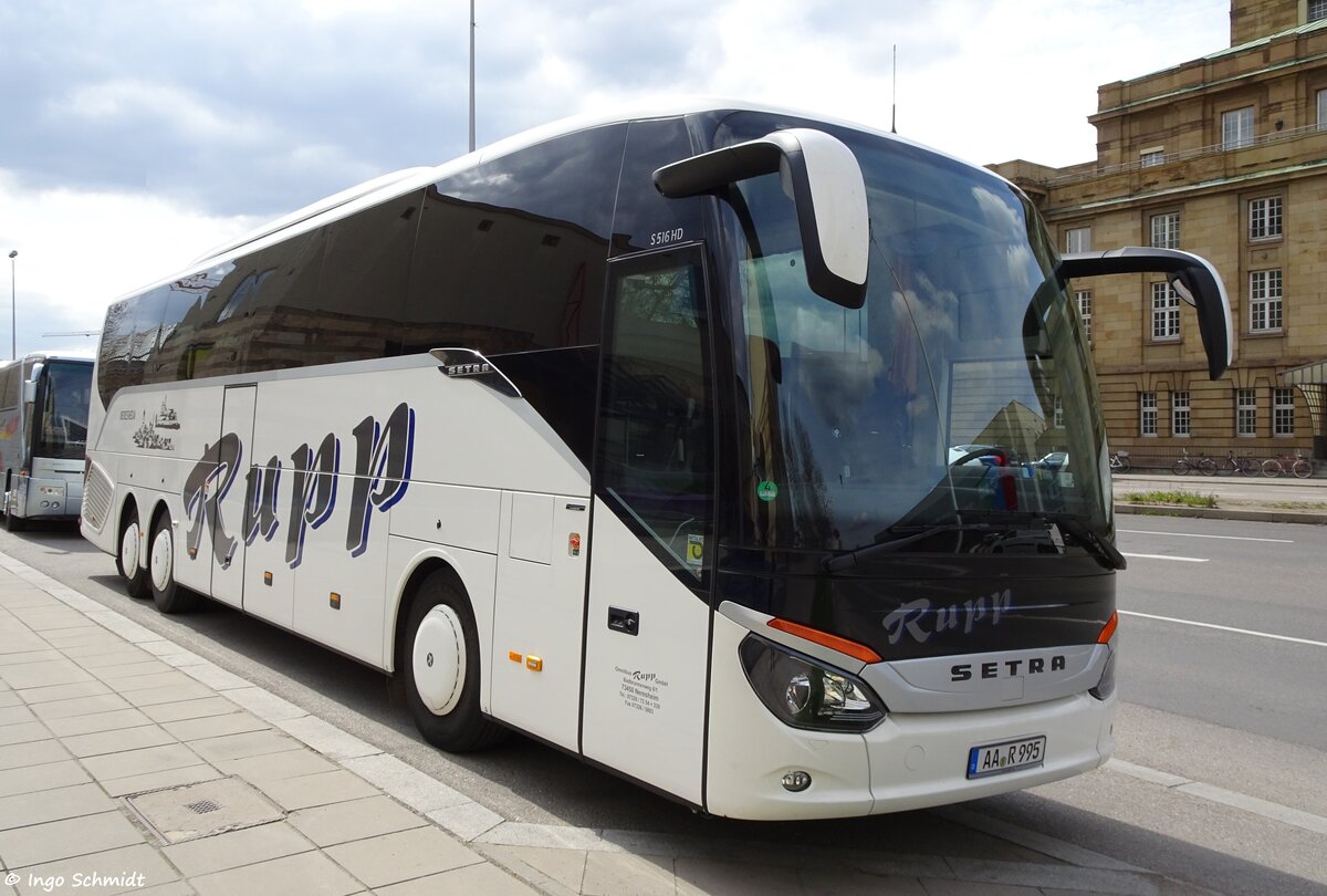 Omnibus Rupp aus Neresheim | AA-R 995 | Setra 516 HD | 08.04.2016 in Stuttgart
