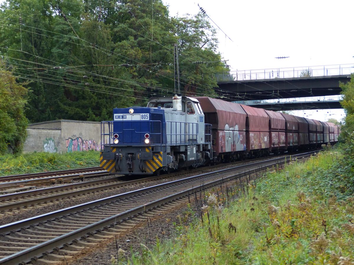 RBH Diesellok 805 Hoffmannstrasse, Oberhausen 13-10-2017.

RBH dieselloc 805 Hoffmannstrasse, Oberhausen 13-10-2017.