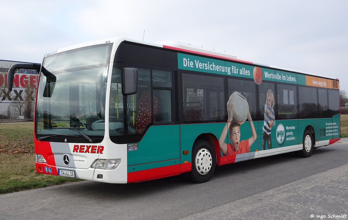 Rexer aus Calw | CW-LL 18 | Mercedes-Benz Citaro Facelift | 20.03.2016 in Böblingen