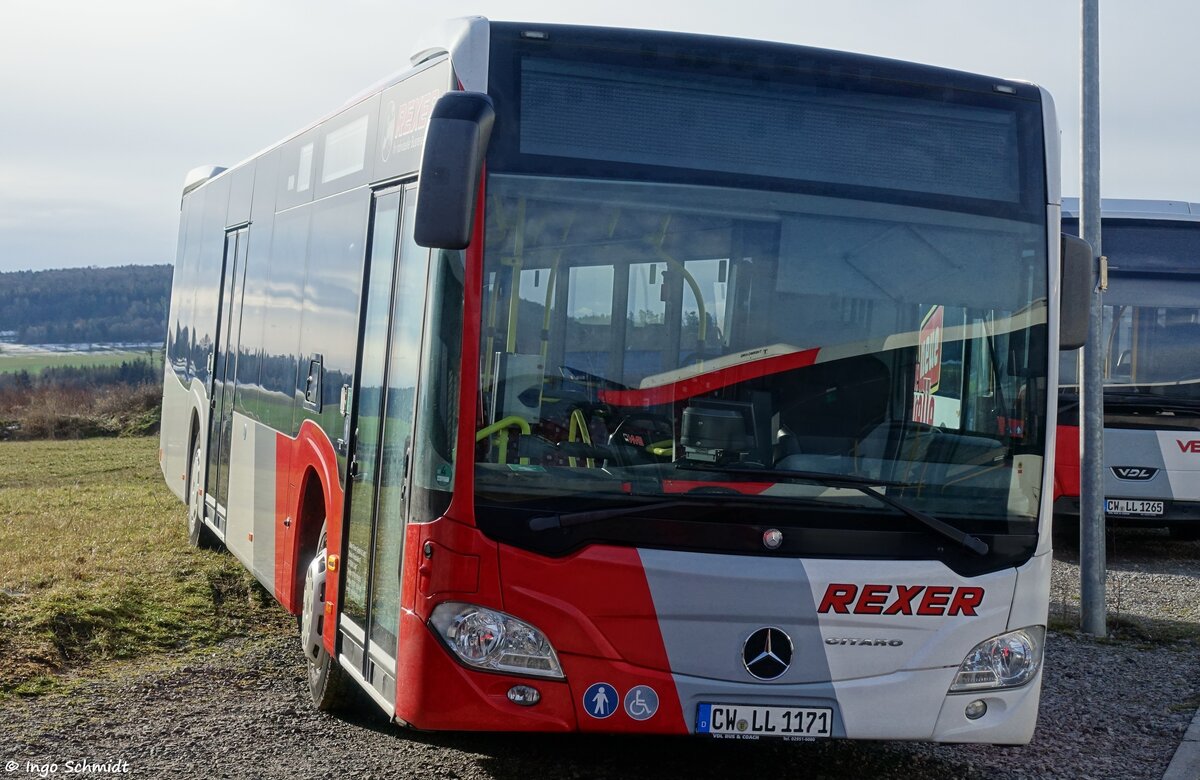 Rexer aus Calw | CW-LL 1171 | Mercedes-Benz Citaro 2 | 10.02.2019 in Calw