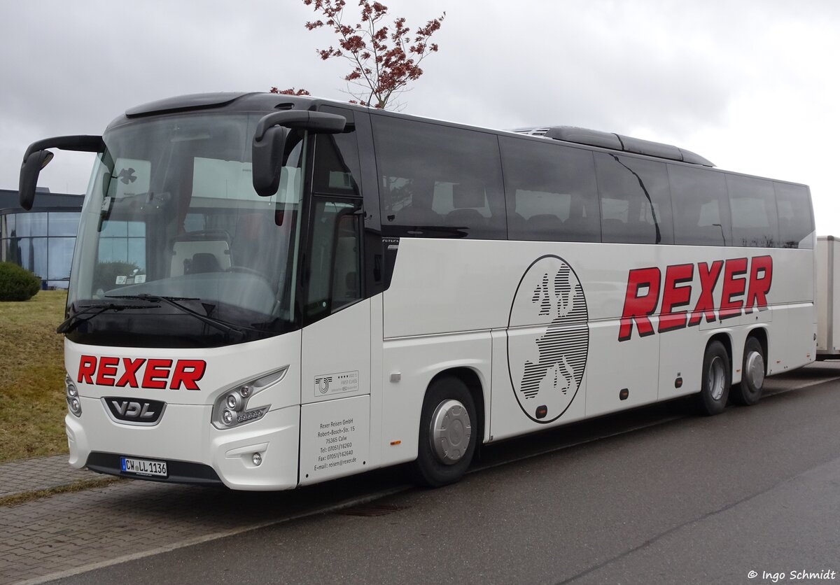 Rexer Reisen aus Calw | CW-LL 1136 | VDL Futura FHD 2 139.460 | 21.02.2016 in Calw