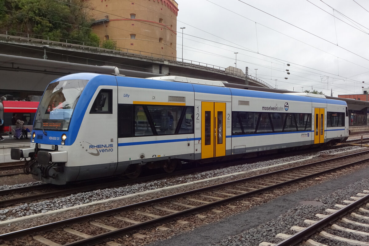 Rhenus veniro 650 131 steht am 23 September 2019 in Koblenz Hbf.