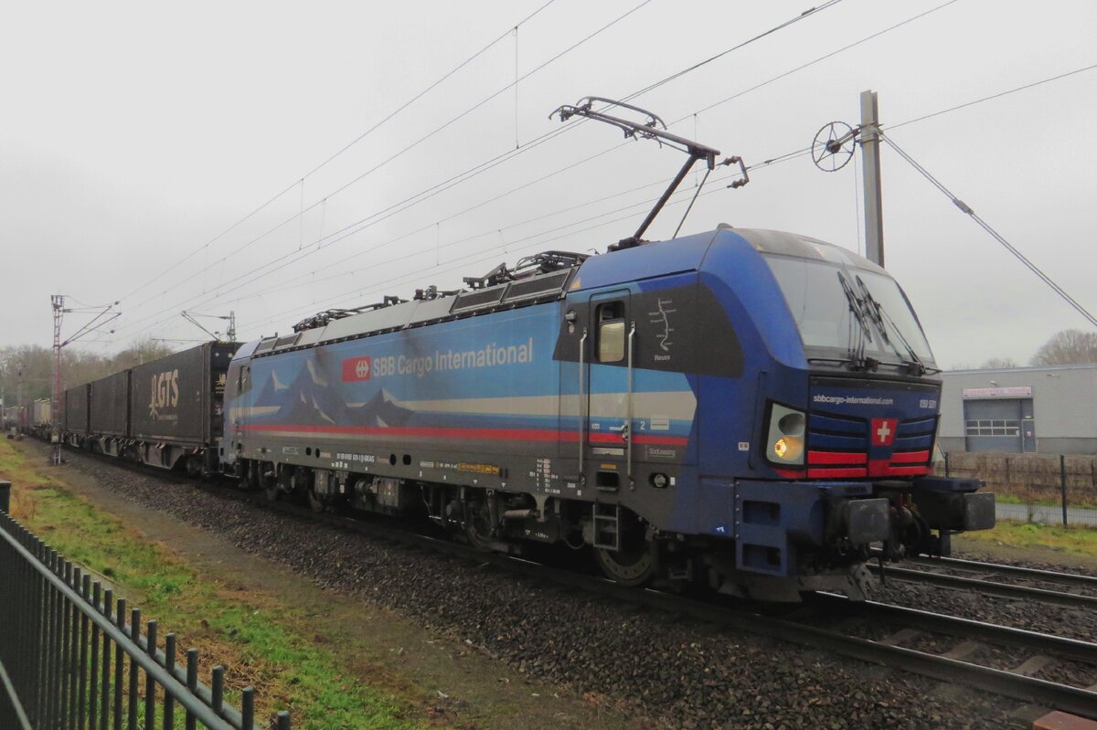 SBBCI 193 531 trefft am 17 Dezember 20212 mit der GTS-KLV in Venlo ein.