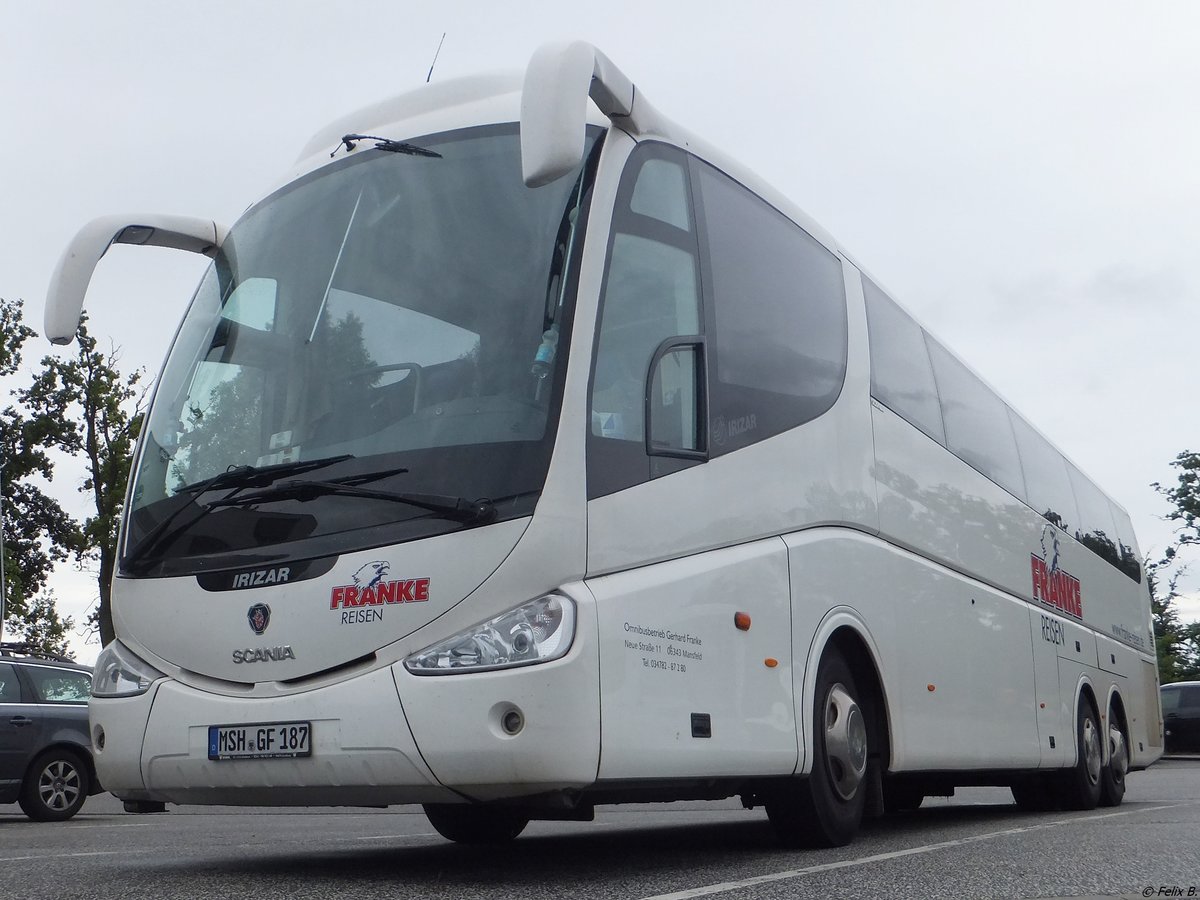 Scania Irizar von Franke-Reisen aus Deutschland in Sellin.