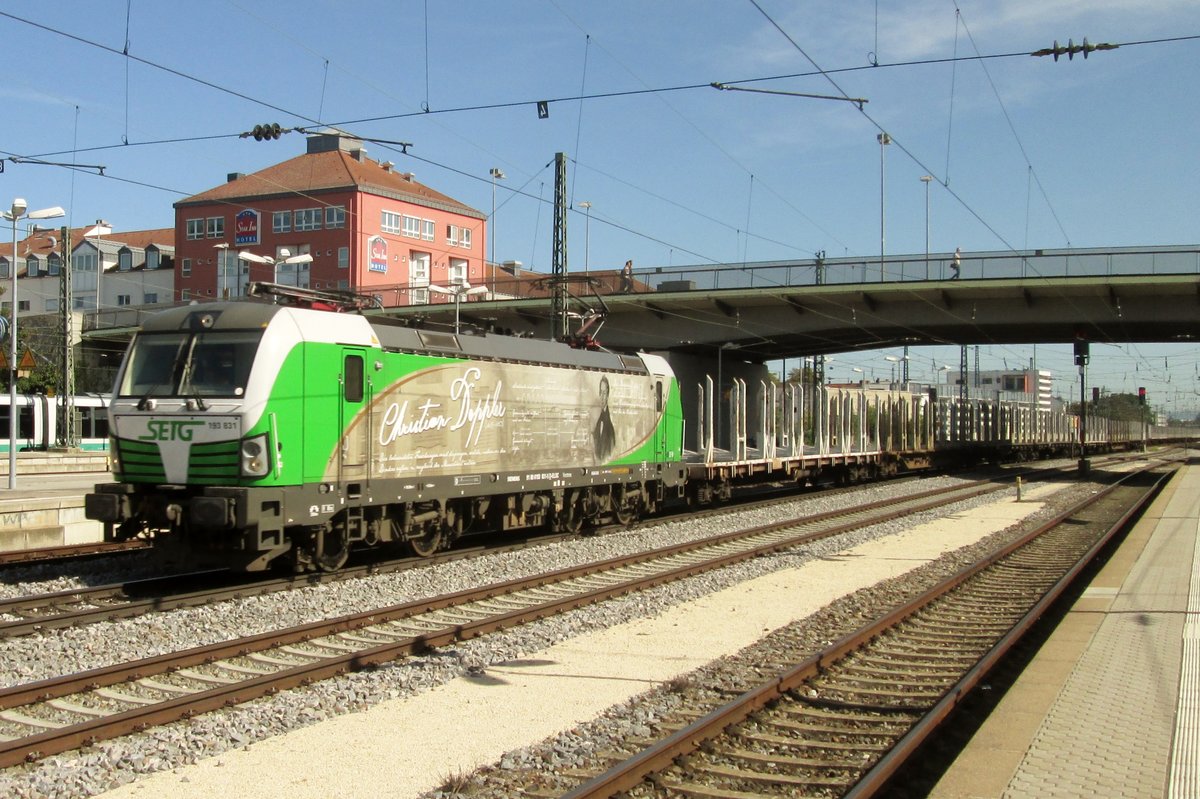 SETG 193 821 durchfahrt am 17 September 2017 Regensburg Hbf.