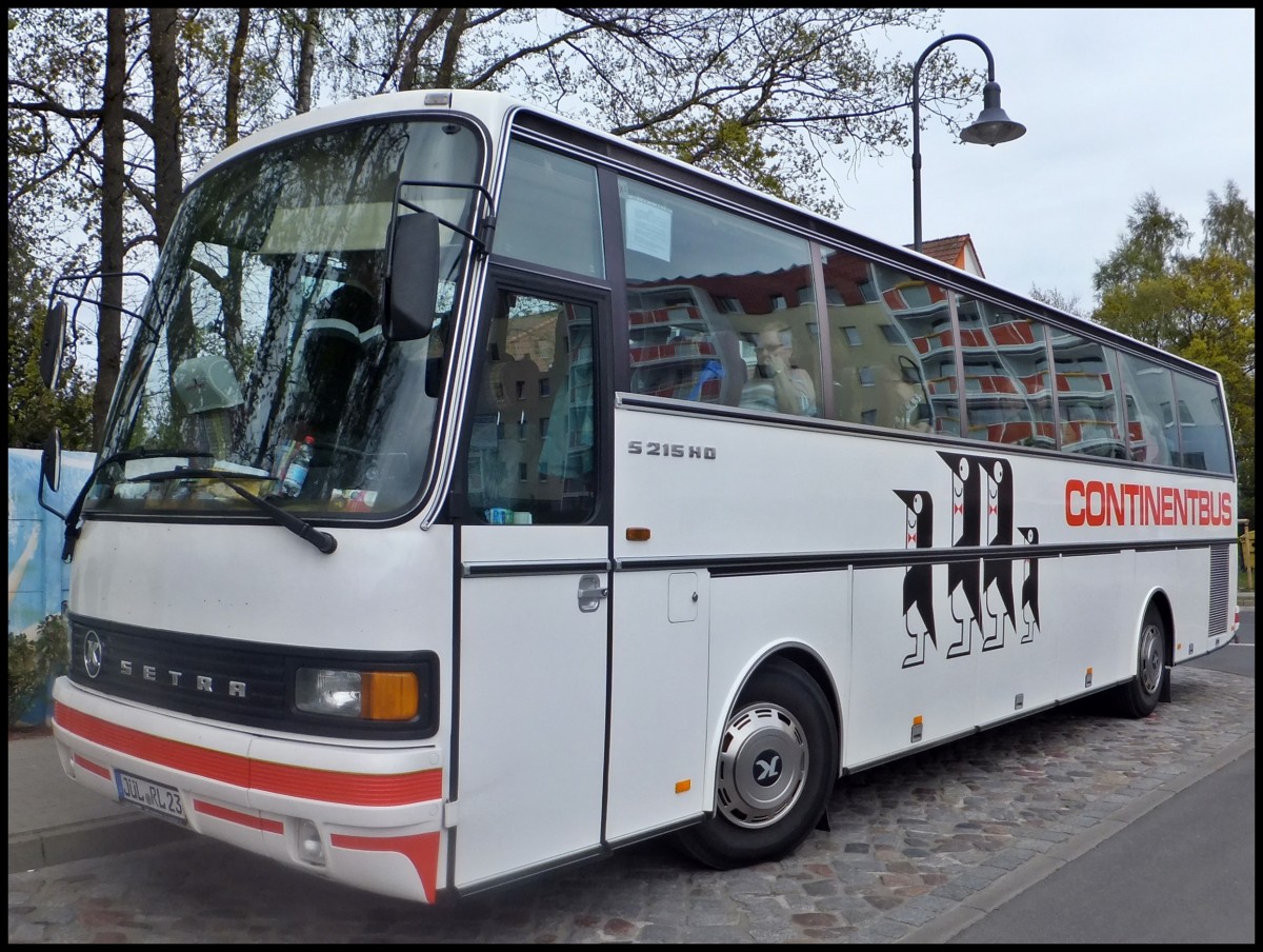 Setra 215 HD von Busreisen R. Labudda aus Deutschland in Binz.