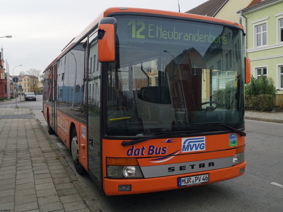 Setra 315 NF der MVVG in Neubrandenburg.