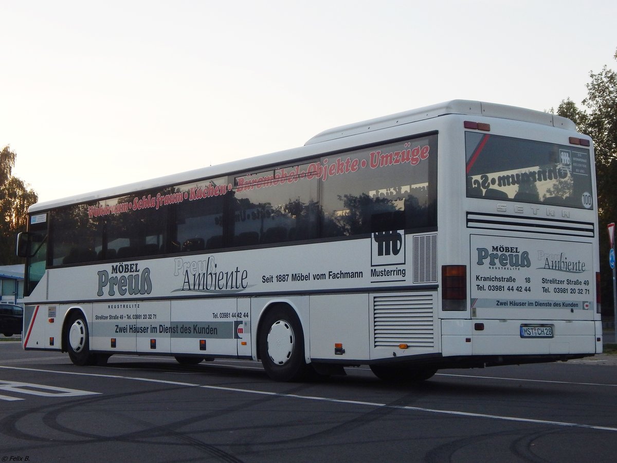 Setra 315 UL von Becker-Strelitz Reisen aus Deutschland in Neubrandenburg.