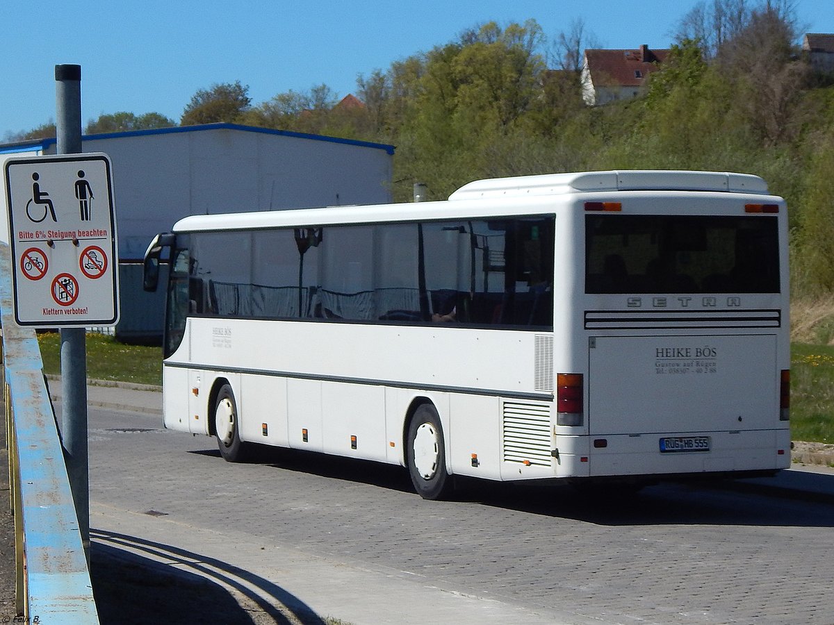 Setra 315 UL von Heike Bös aus Deutschland im Stadthafen Sassnitz. 