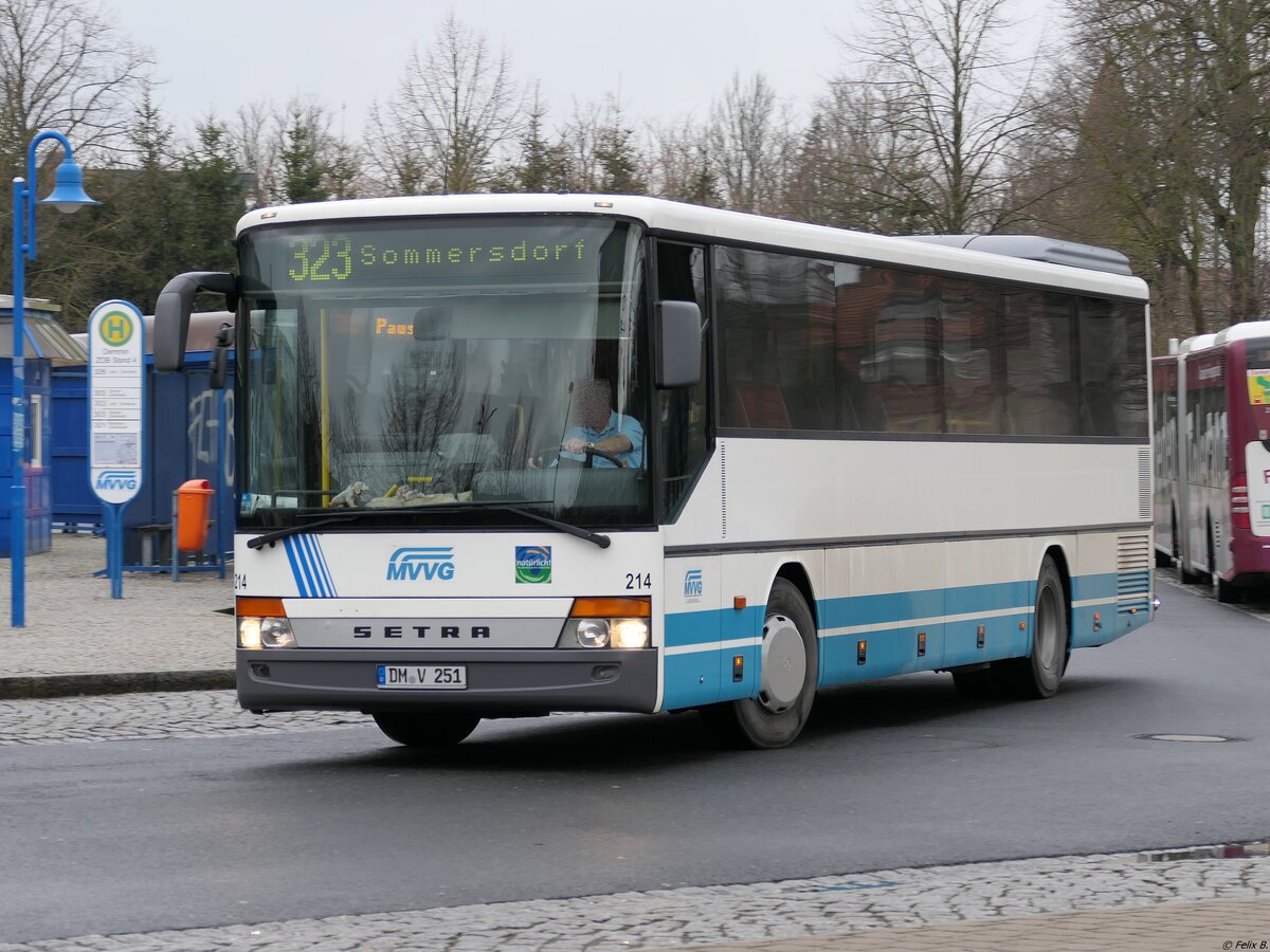 Setra 315 UL der MVVG in Demmin.