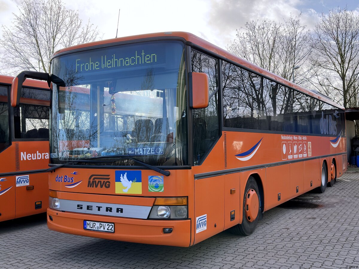 Setra 317 UL der MVVG in Malchow.