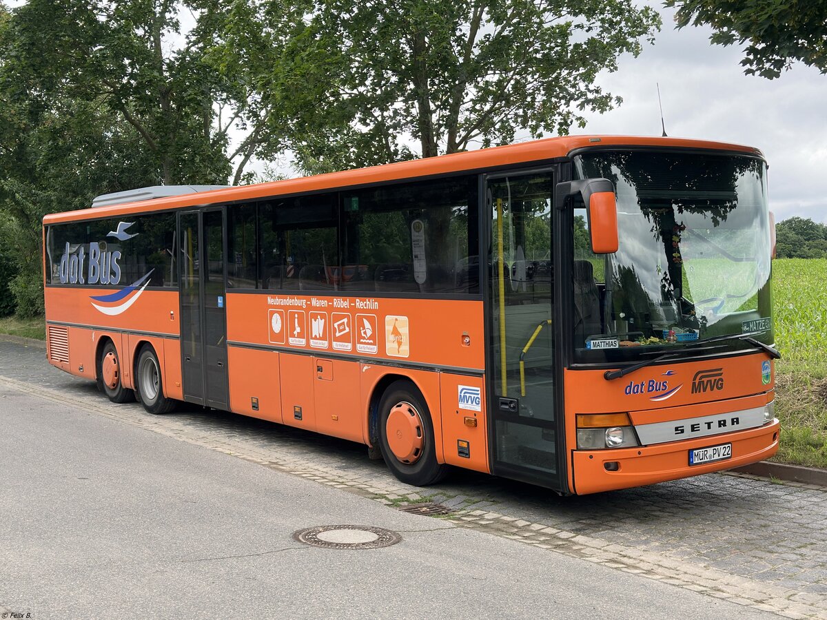 Setra 317 UL der MVVG in Malchow.