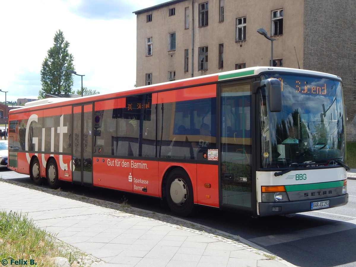 Setra 319 NF der Barnimer Busgesellschaft in Eberswalde.