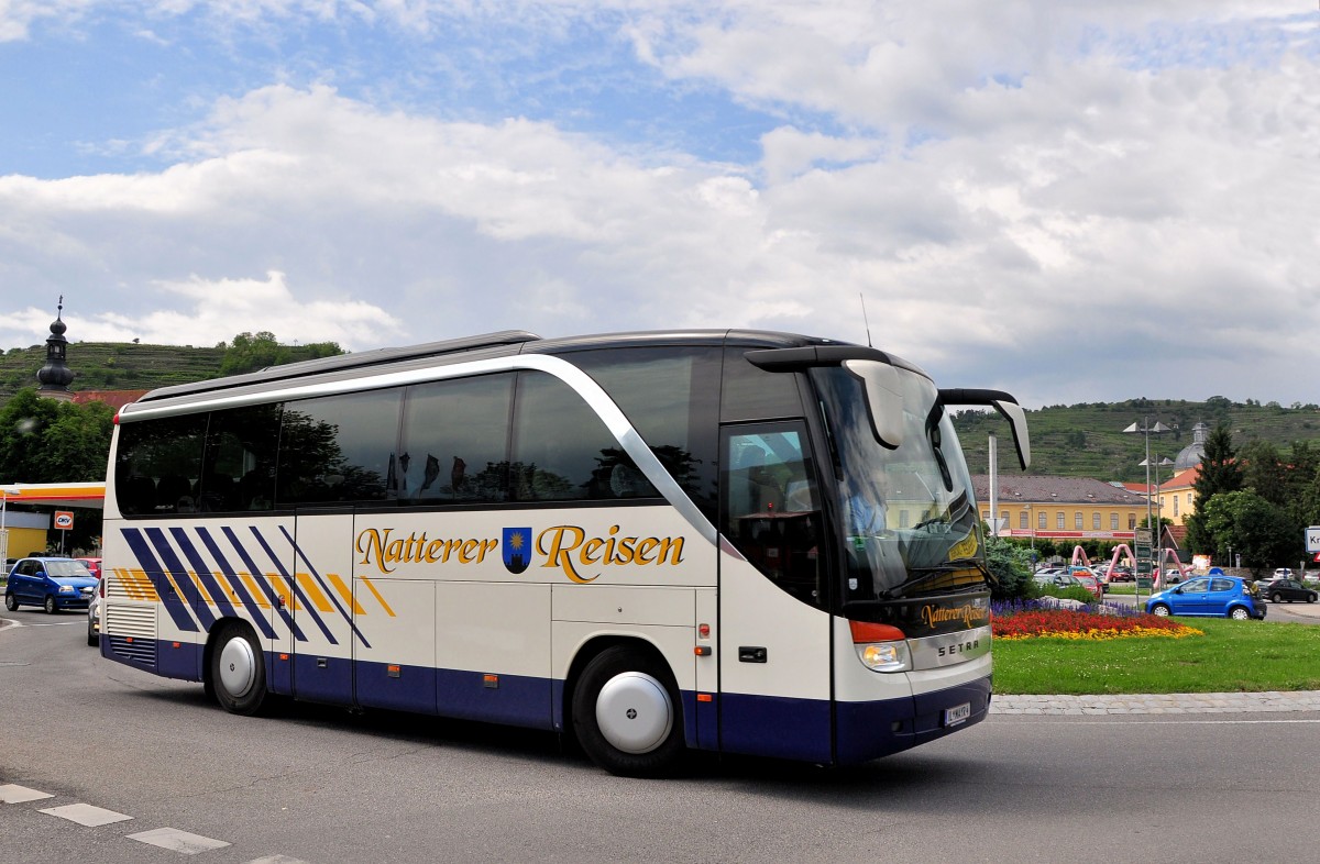 Setra 400er Serie von Natterer Reisen aus �sterreich am 31.Mai 2014 in Krems gesehen.