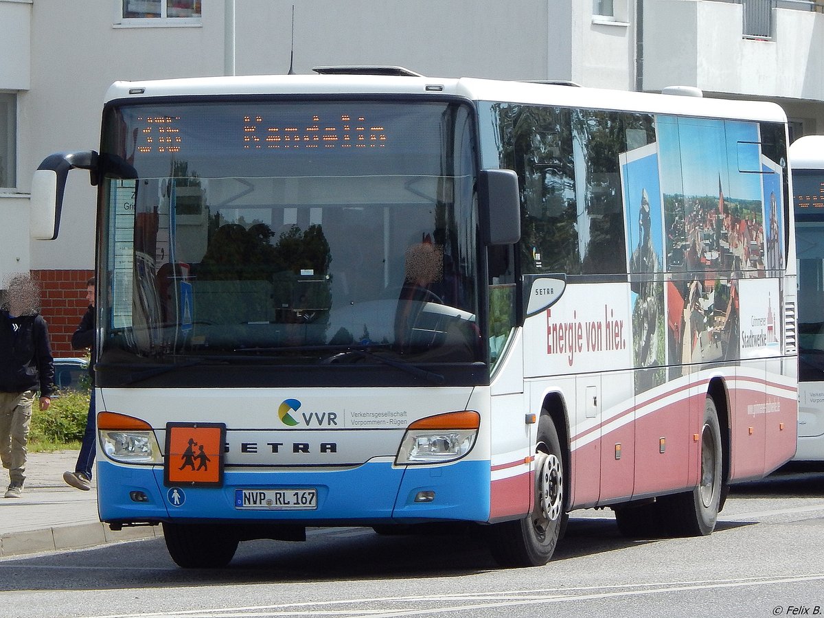 Setra 412 UL der VVR in Grimmen.
