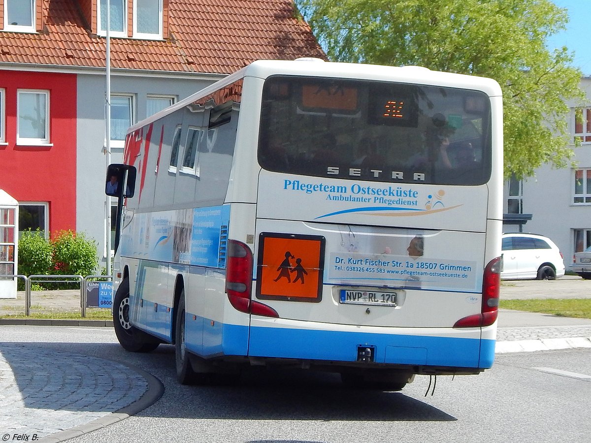Setra 412 UL der VVR in Grimmen.
