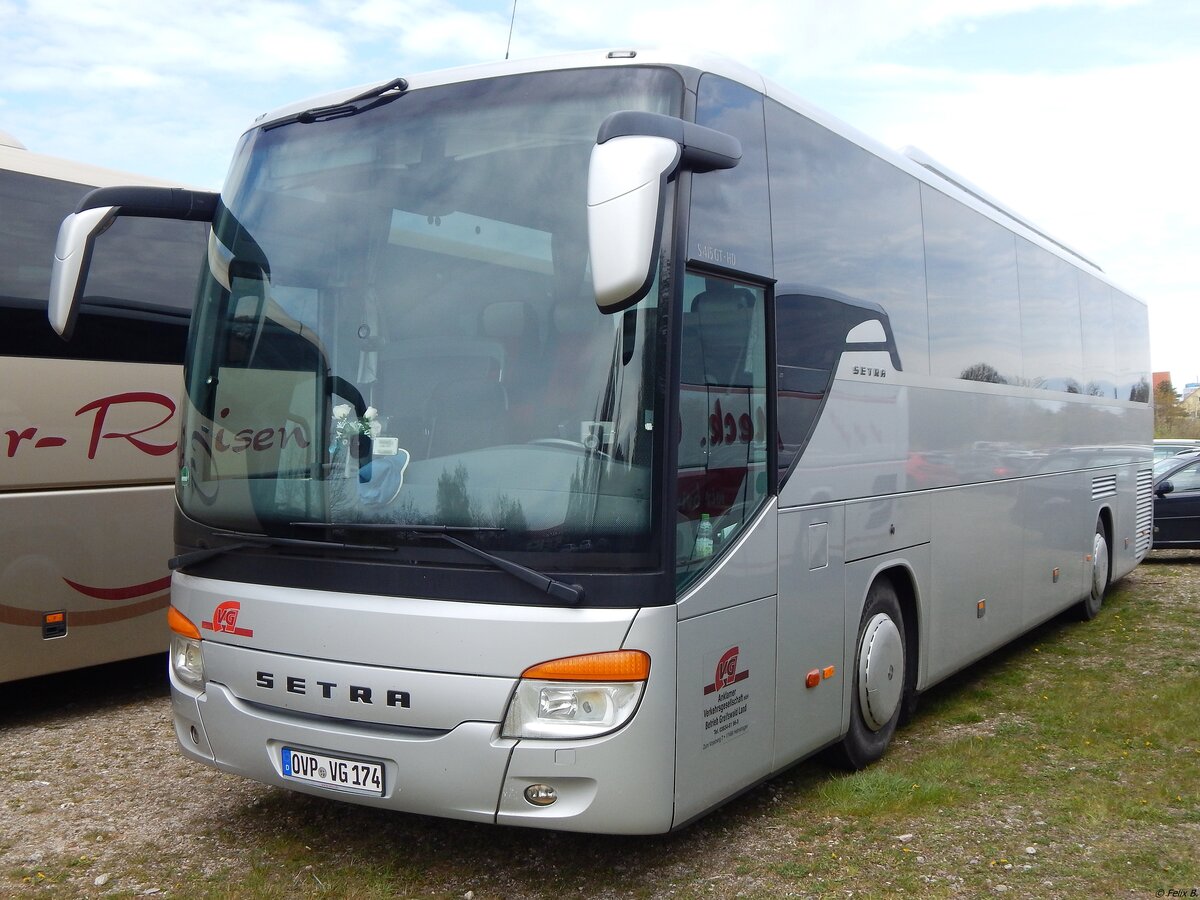 Setra 415 GT-HD der Anklamer Verkehrsgesellschaft mbH in Sassnitz.