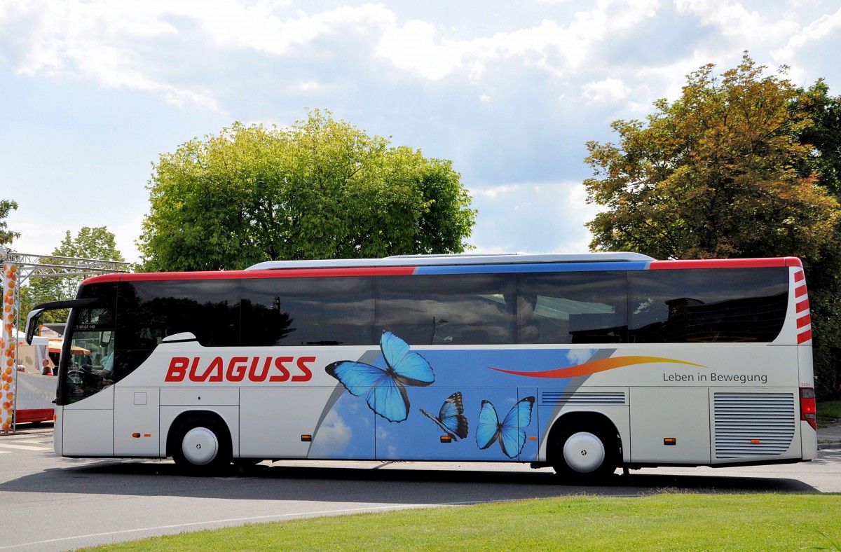 Setra 415 GT-HD,Blaguss Wien,Krems im Juli 2013.