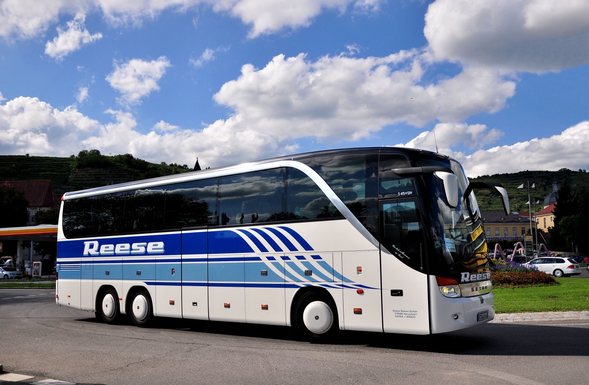 Setra 415 HDH von REESE aus Deutschland am 17.August 2014 in Krems gesehen.