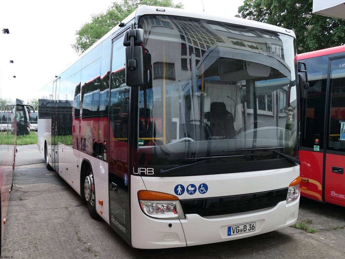 Setra 415 LE Business von URB aus Deutschland (ex Walter Gerber Omnibushandel - STA-GO 808) in Ueckermünde.