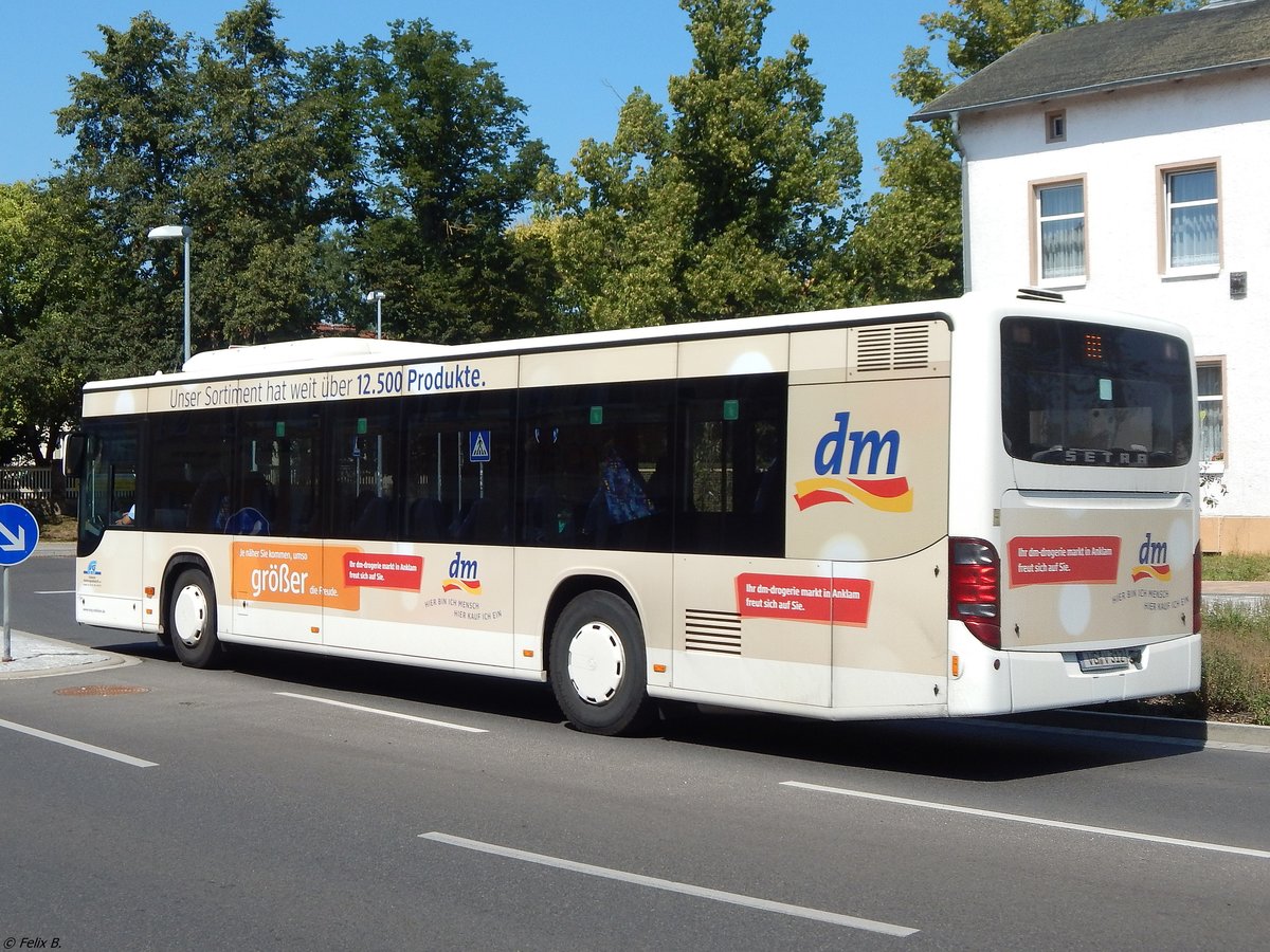 Setra 415 NF der Anklamer Verkehrsgesellschaft mbH in Anklam.