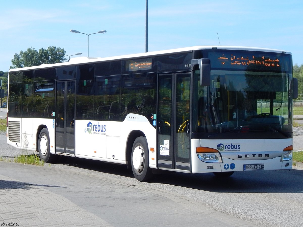 Setra 415 NF von Regionalbus Rostock in Rostock.