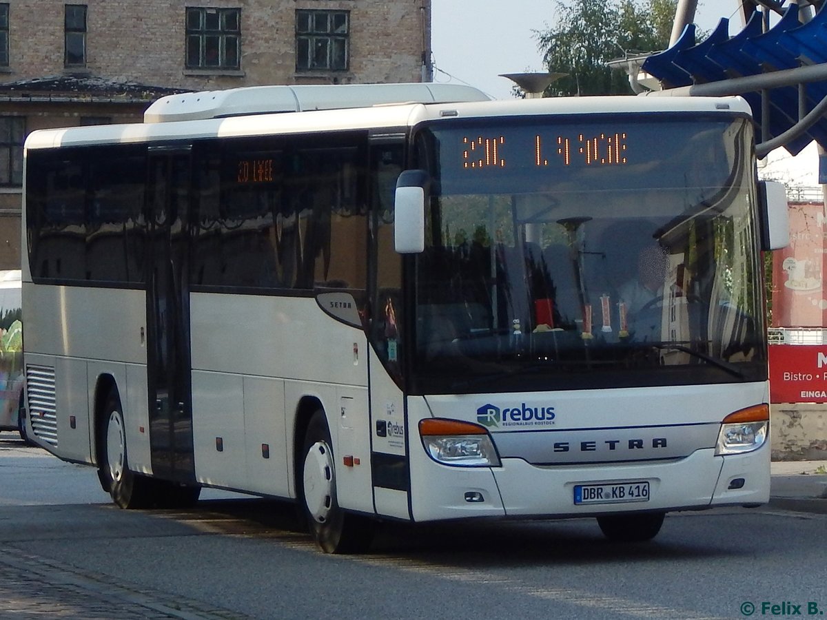 Setra 415 UL von Regionalbus Rostock in Güstrow.