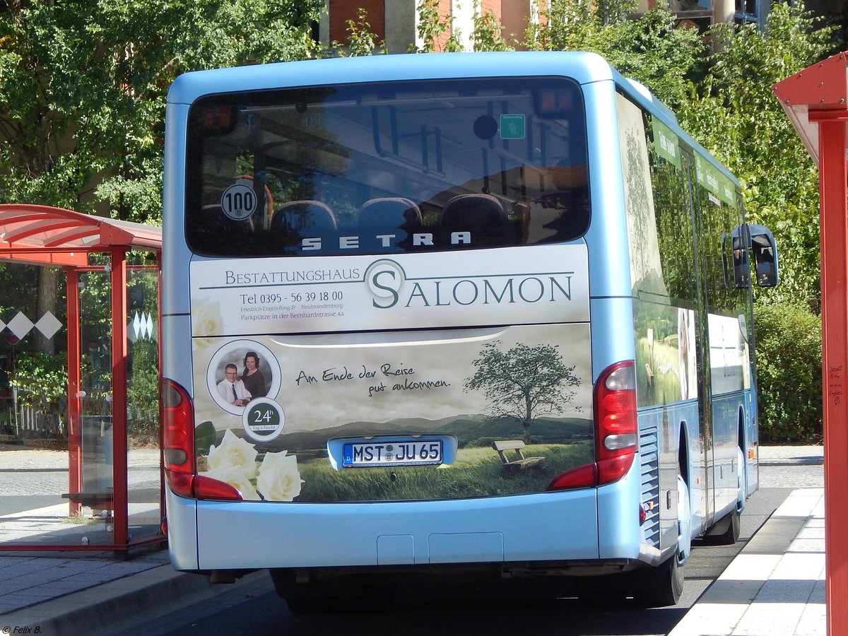 Setra 415 UL von Unger aus Deutschland in Neustrelitz.