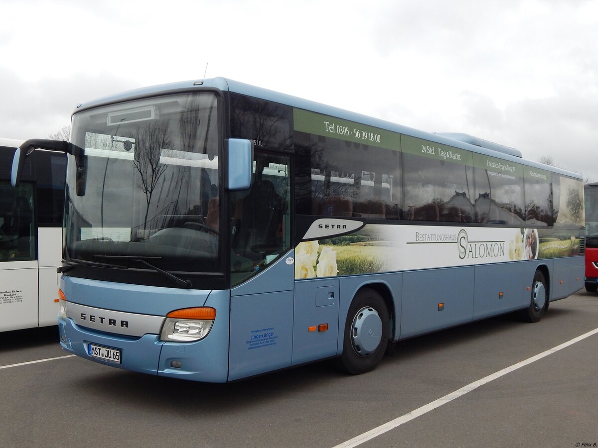 Setra 415 UL von Unger aus Deutschland in Neubrandenburg.