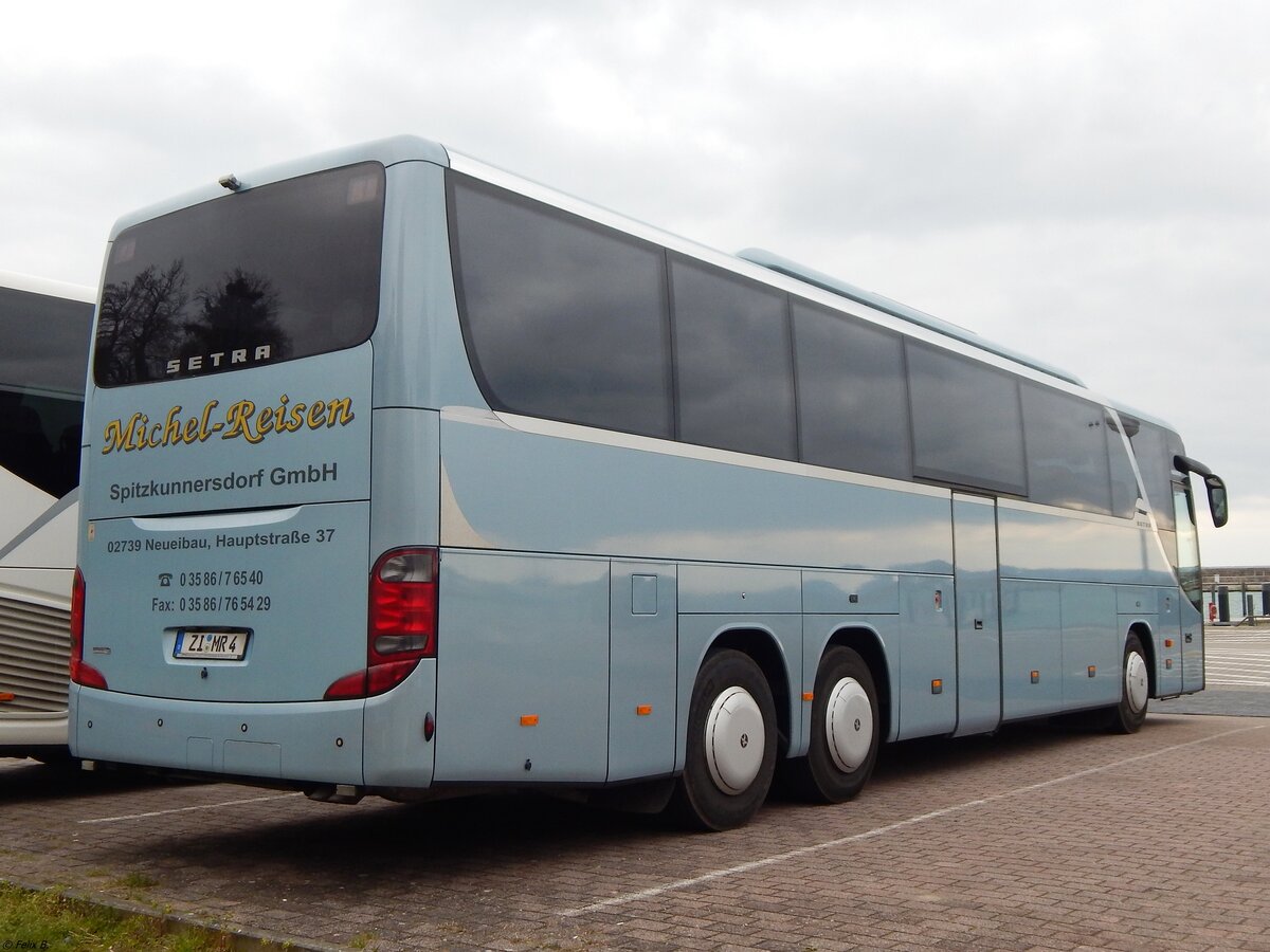 Setra 416 GT-HD von Michel-Reisen aus Deutschland im Stadthafen Sassnitz.