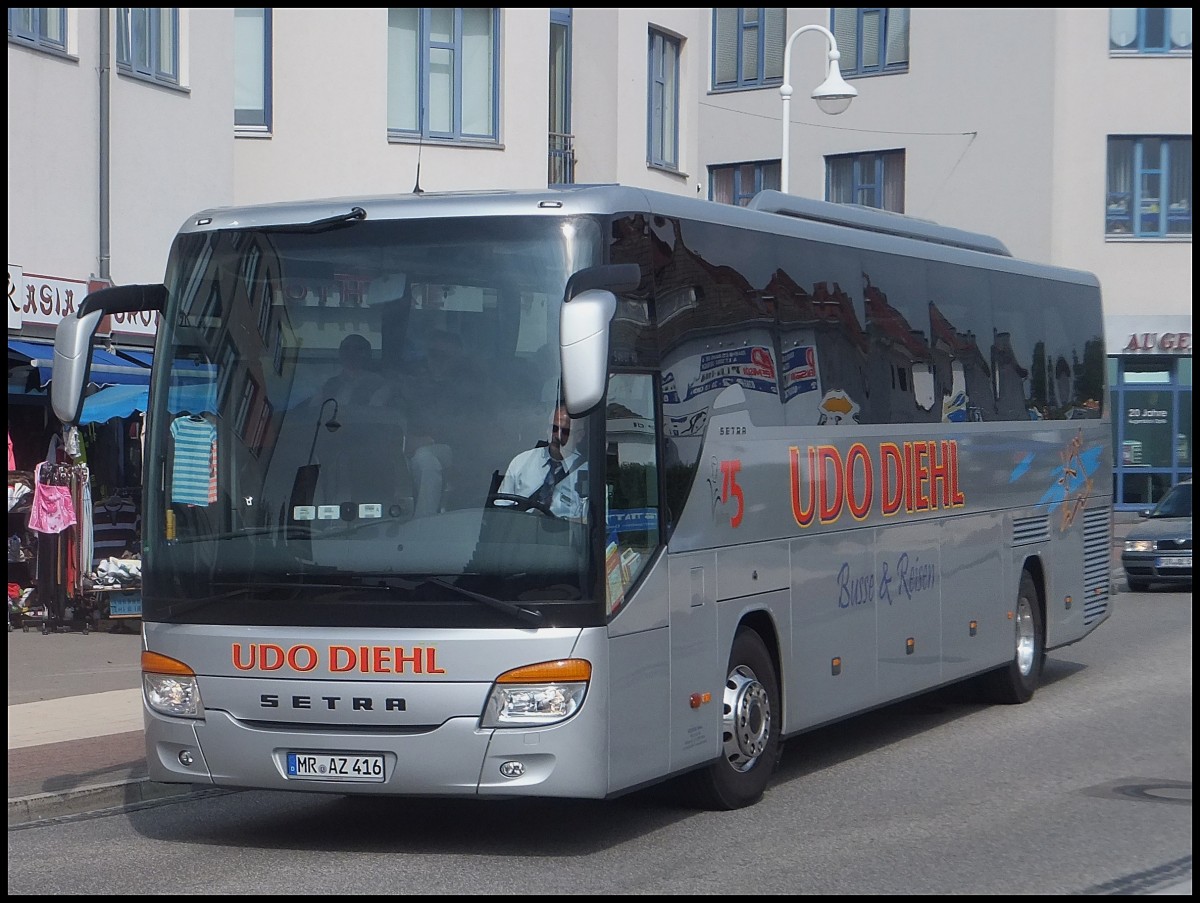 Setra 416 GT-HD von Udo Diehl aus Deutschland in Sassnitz.