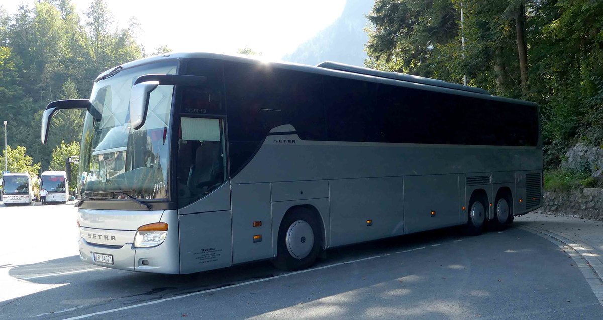 Setra 416 GT von TERRA Line steht am Busplatz in K�nigsee, 09-2018