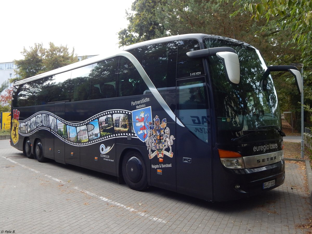 Setra 416 HDH von Euregio Tours aus Deutschland in Binz.