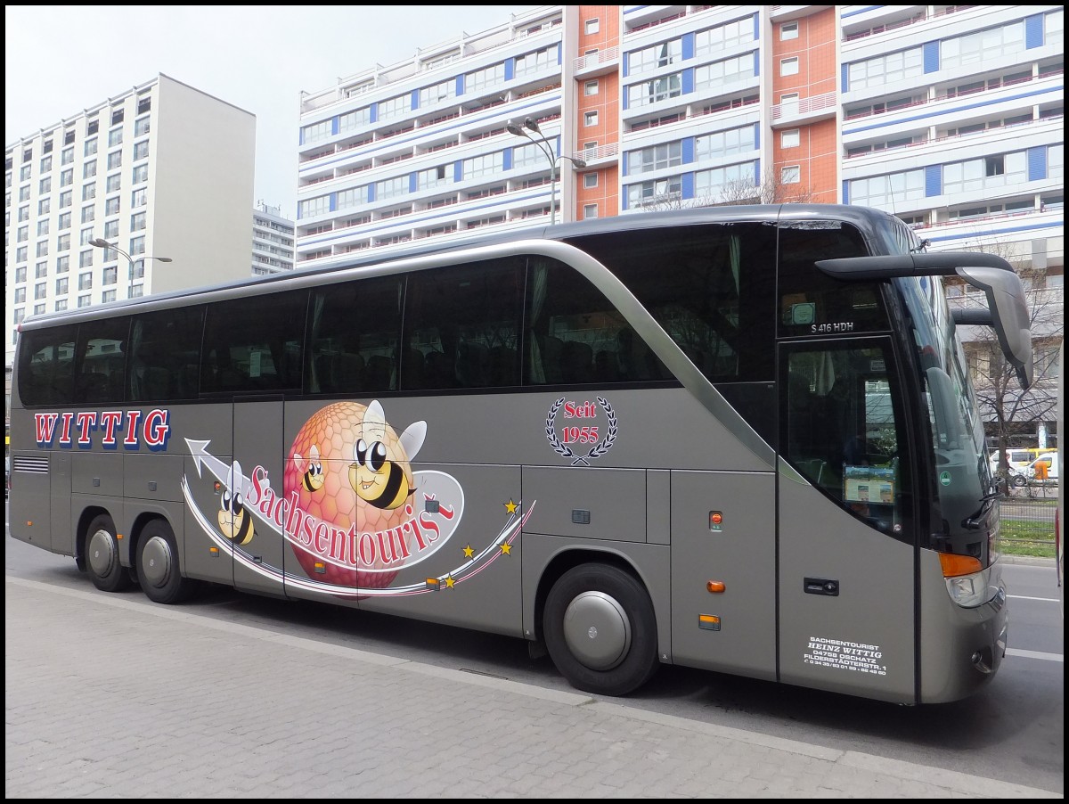 Setra 416 HDH von Wittig aus Deutschland in Berlin.