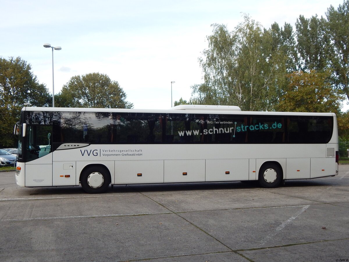 Setra 416 UL der VVG in Neubrandenburg.