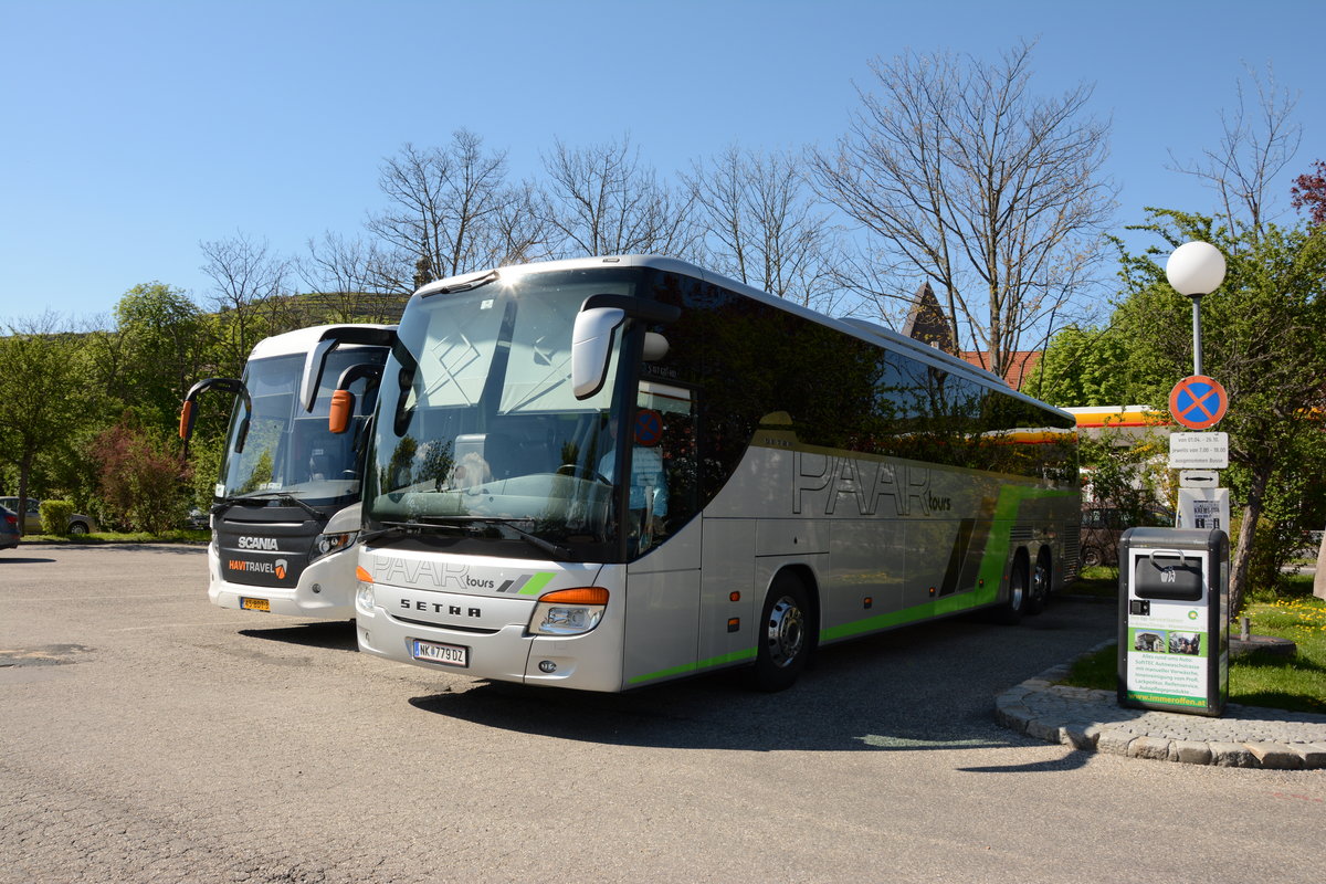 Setra 417 GT-HD von Paar tours aus �sterreich in Krems gesehen.