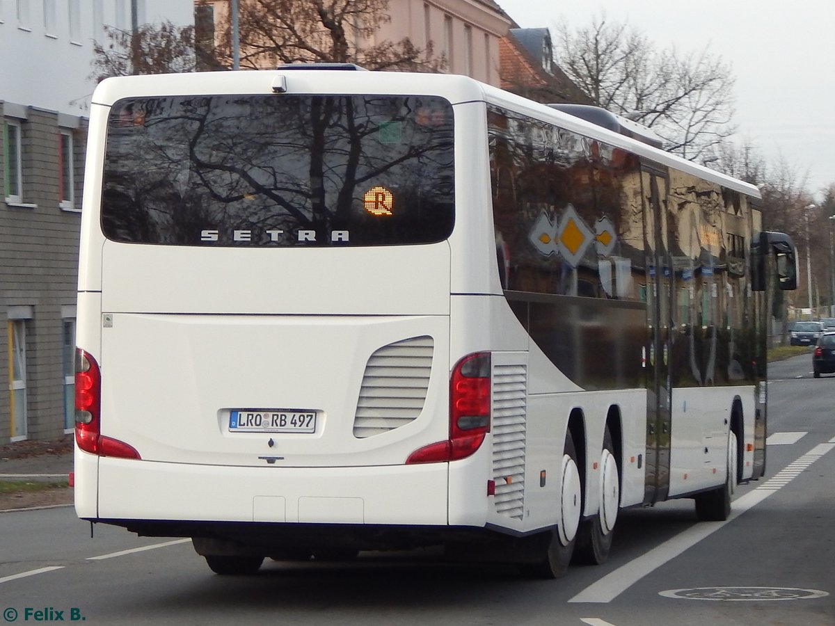 Setra 418 LE Business von Regionalbus Rostock in Gstrow.