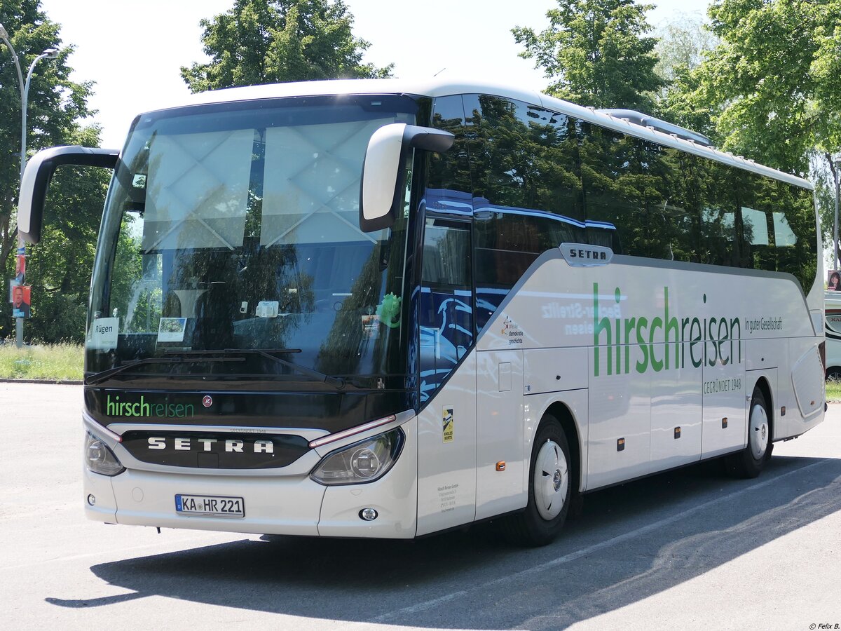 Setra 515 HD von Hirsch Reisen aus Deutschland in Stralsund.