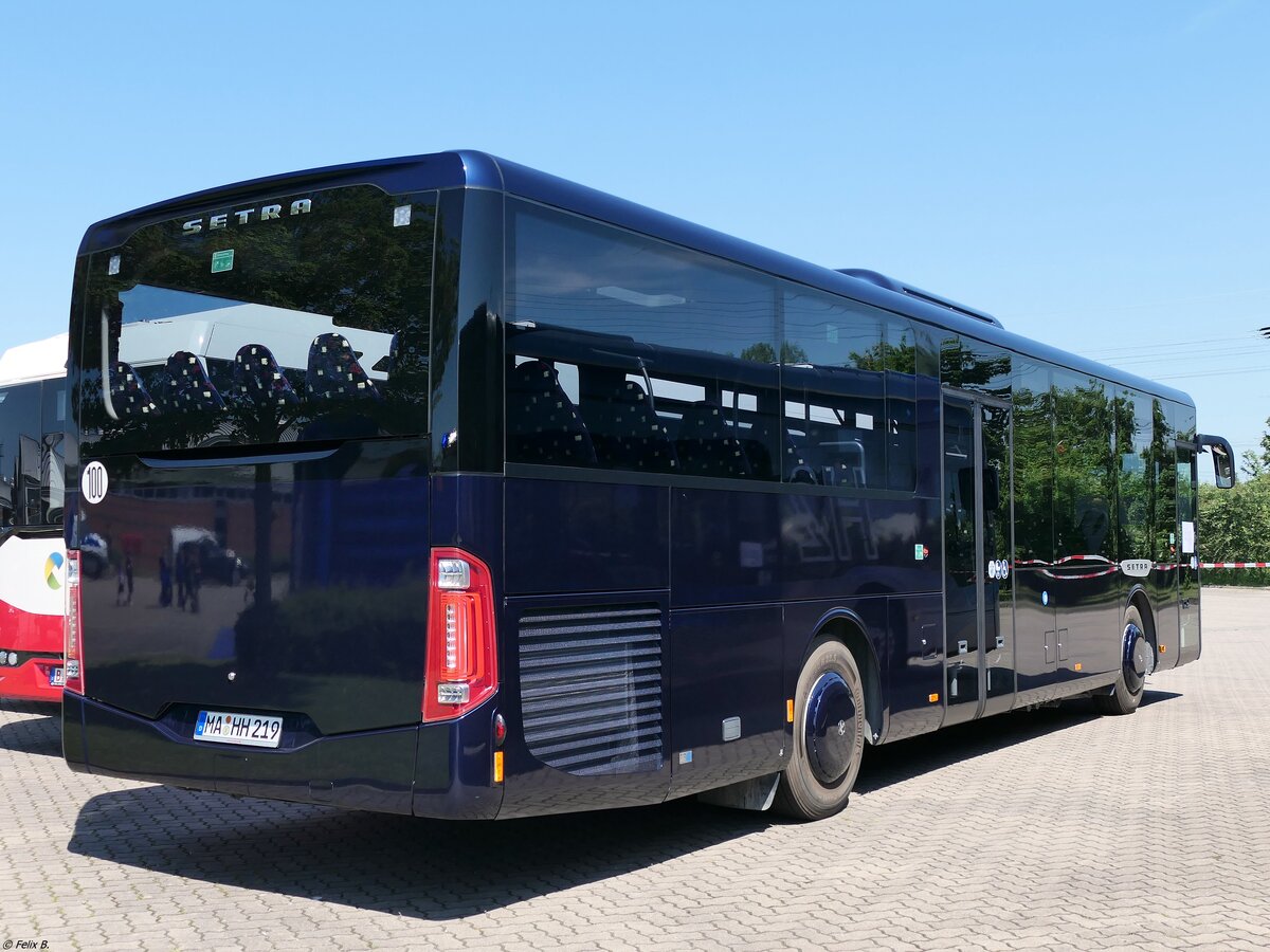Setra 515 LE Vorführwagen zu Gast bei der VVR in Stralsund.