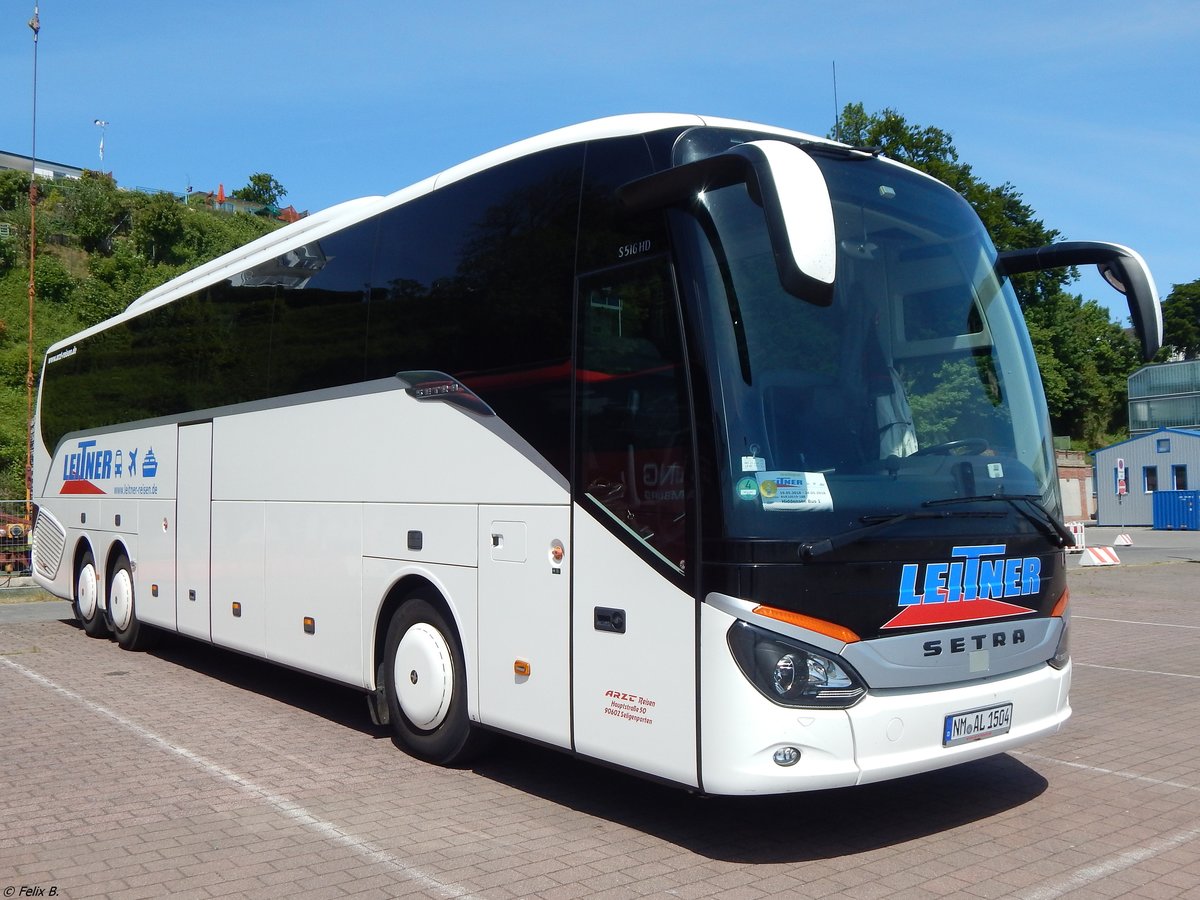 Setra 516 HD von Arzt aus Deutschland im Stadthafen Sassnitz.