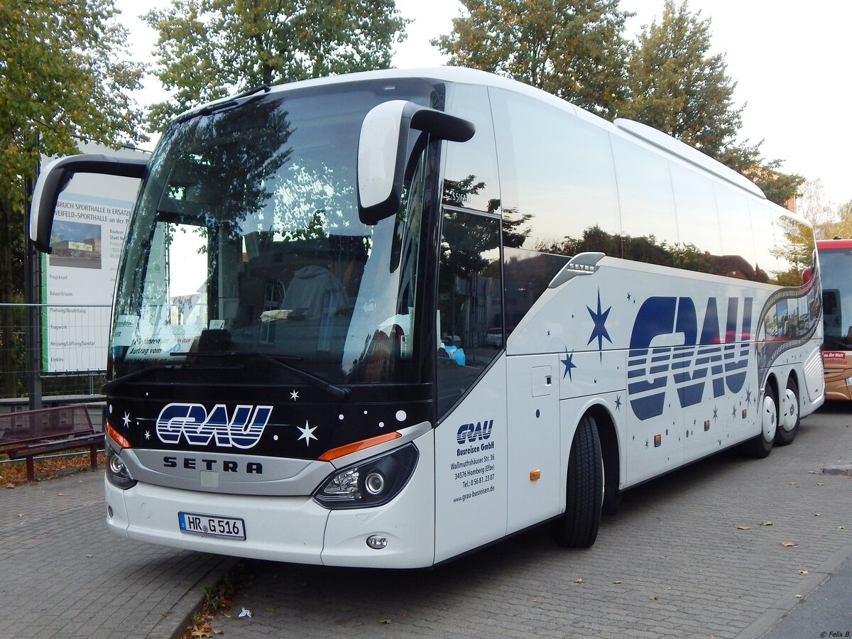 Setra 516 HD von Grau aus Deutschland in Neubrandenburg.