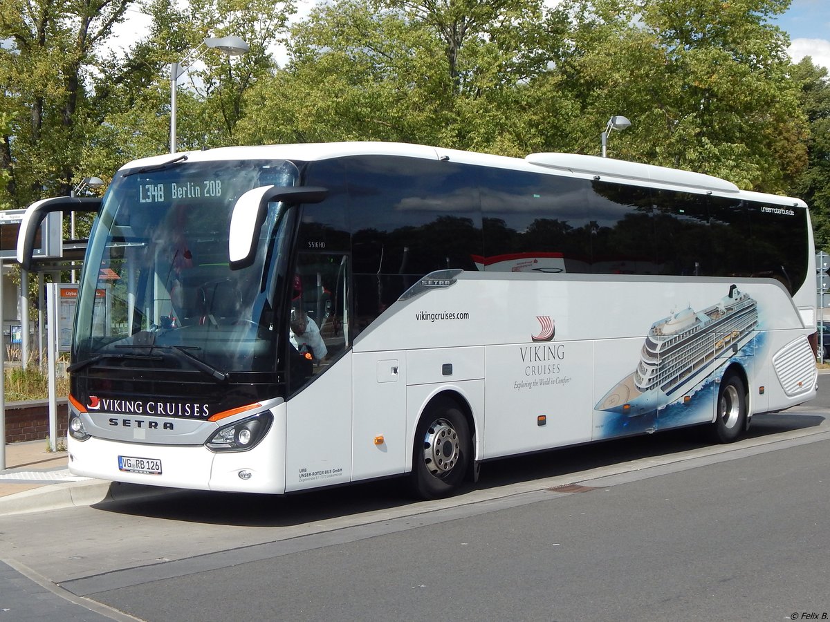 Setra 516 HD von URB aus Deutschland in Greifswald.